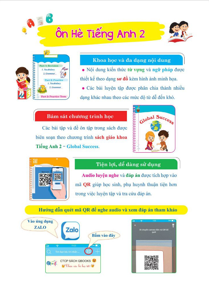 ôn hè tiếng anh 2 - dành cho học sinh lớp 2 lên lớp 3