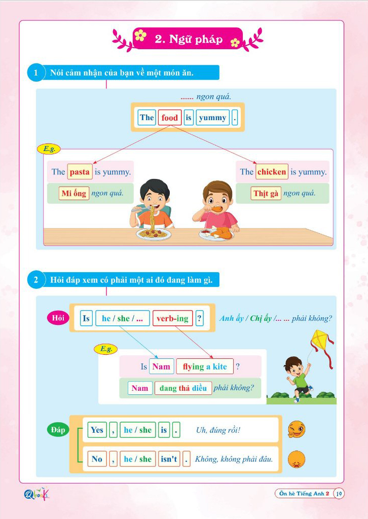 ôn hè tiếng anh 2 - dành cho học sinh lớp 2 lên lớp 3