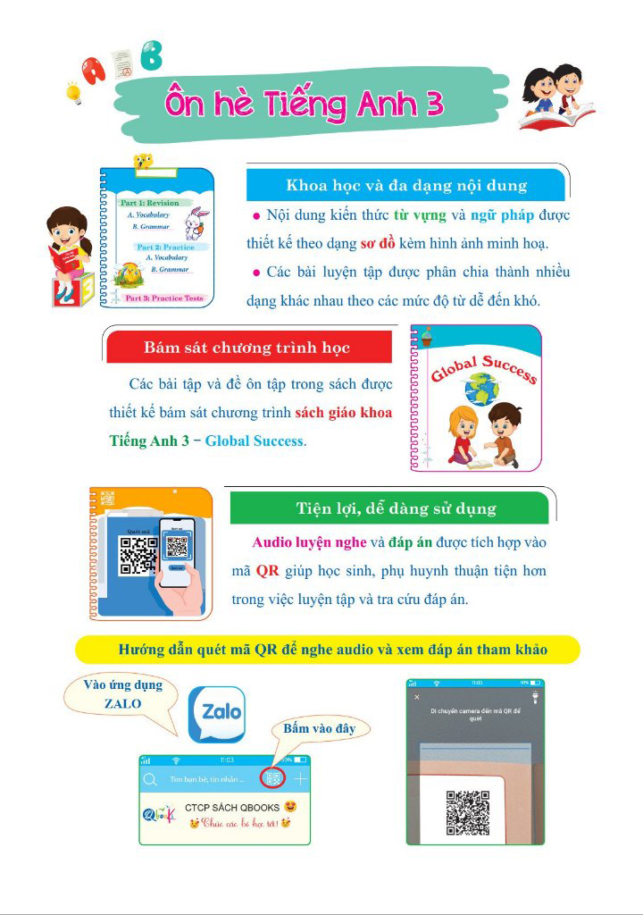 ôn hè tiếng anh 3 - dành cho học sinh lớp 3 lên lớp 4