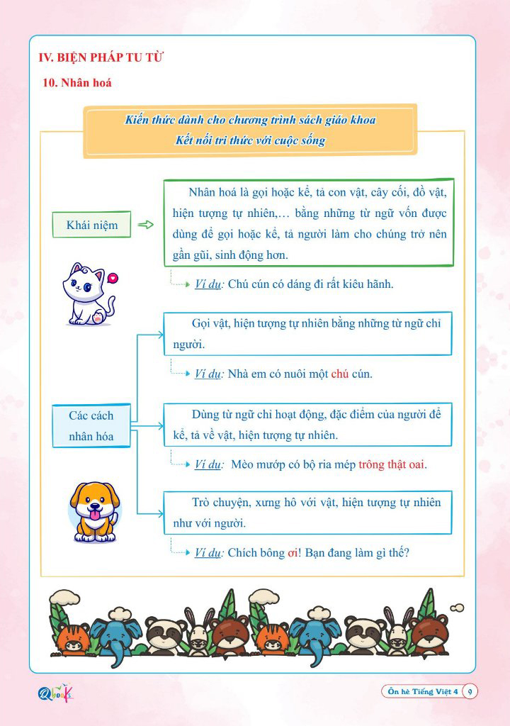 ôn hè tiếng việt 4 - dành cho học sinh lớp 4 lên lớp 5