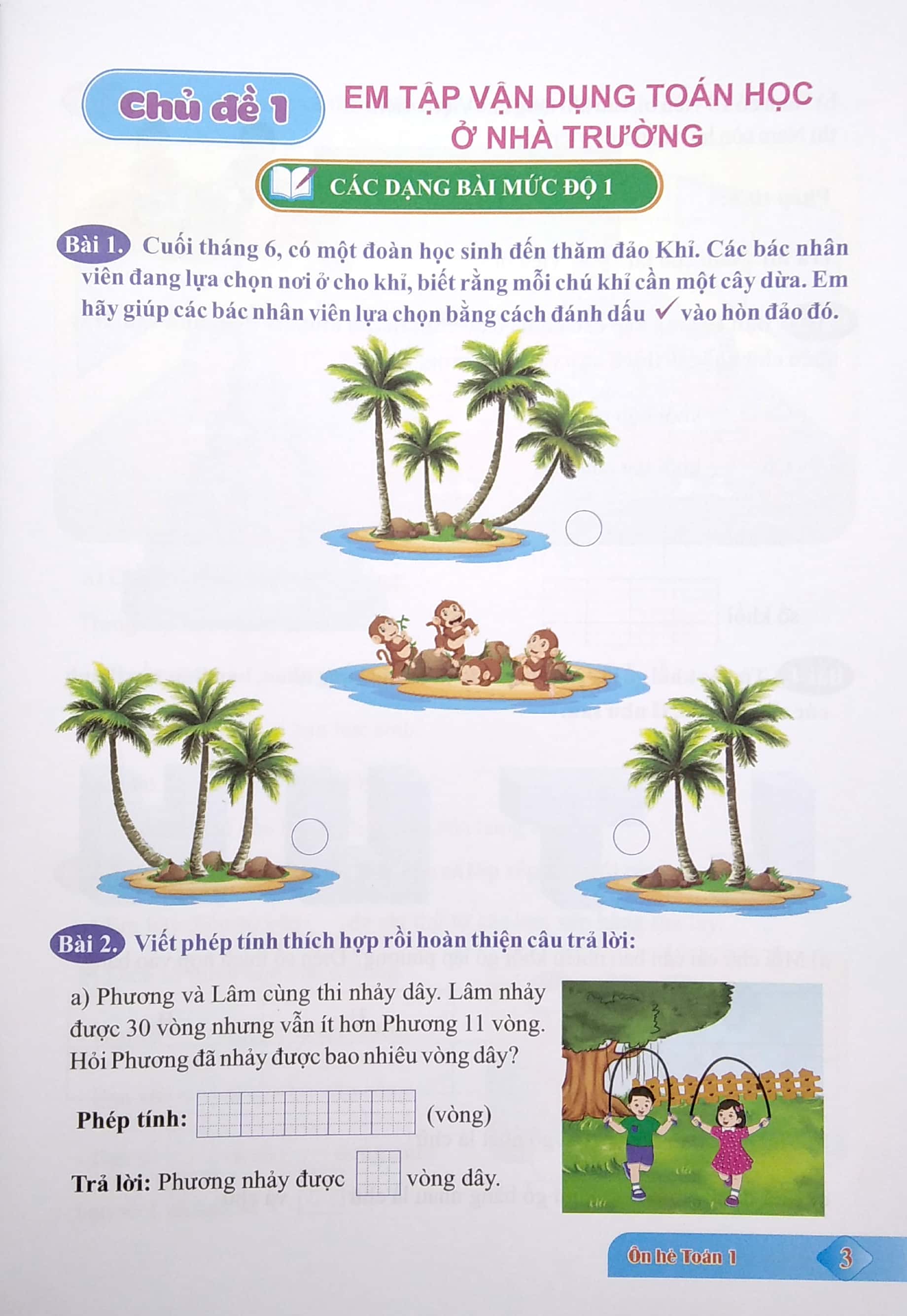 ôn hè toán 1 (biên soạn theo chương trình giáo dục phổ thông mới)