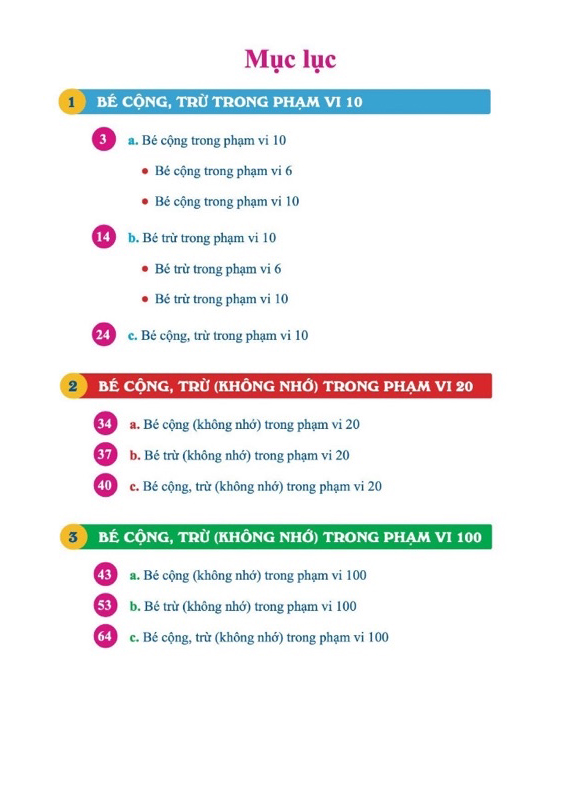 ôn hè toán 1 - dành cho học sinh lớp 1 lên lớp 2