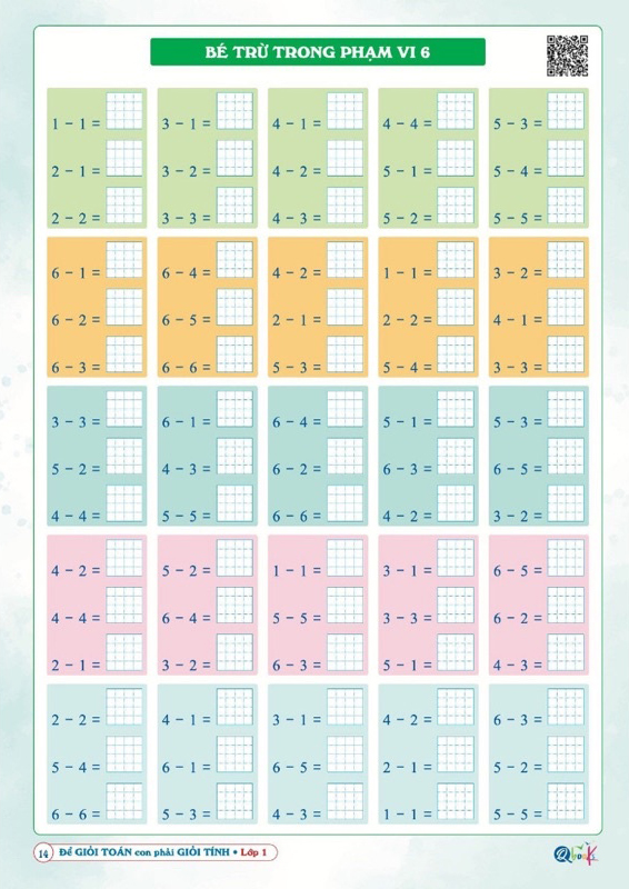 ôn hè toán 1 - dành cho học sinh lớp 1 lên lớp 2