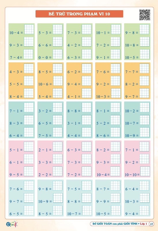 ôn hè toán 1 - dành cho học sinh lớp 1 lên lớp 2