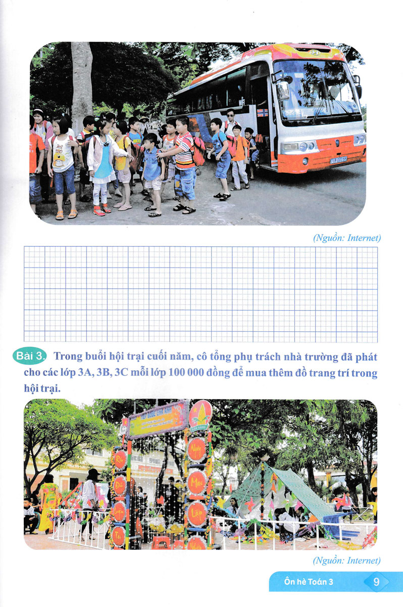 ôn hè toán 3 (kết nối) (biên soạn theo chương trình giáo dục phổ thông mới)