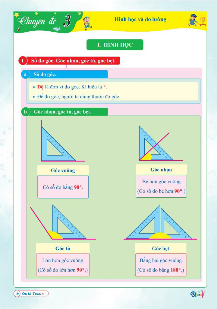 ôn hè toán 4 - dành cho học sinh lớp 4 lên lớp 5