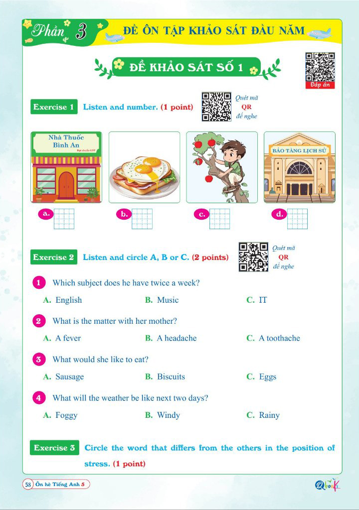 ôn hè toán 5 - dành cho học sinh lớp 5 lên lớp 6