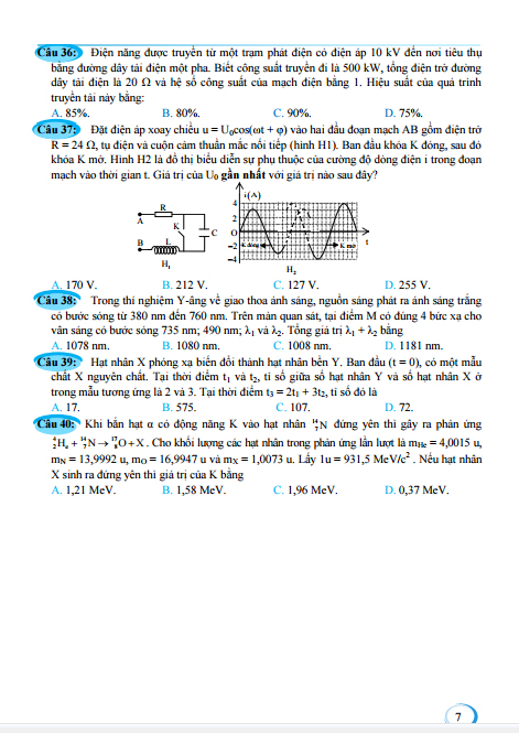 ôn luyện đề thi mẫu thpt quốc gia 2019 - môn vật lí