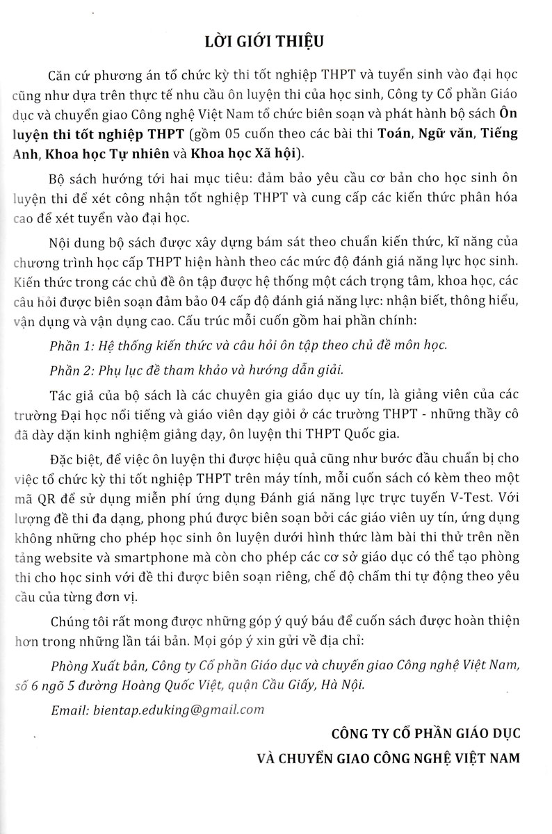 ôn luyện thi tốt nghiệp thpt năm 2024 - môn toán