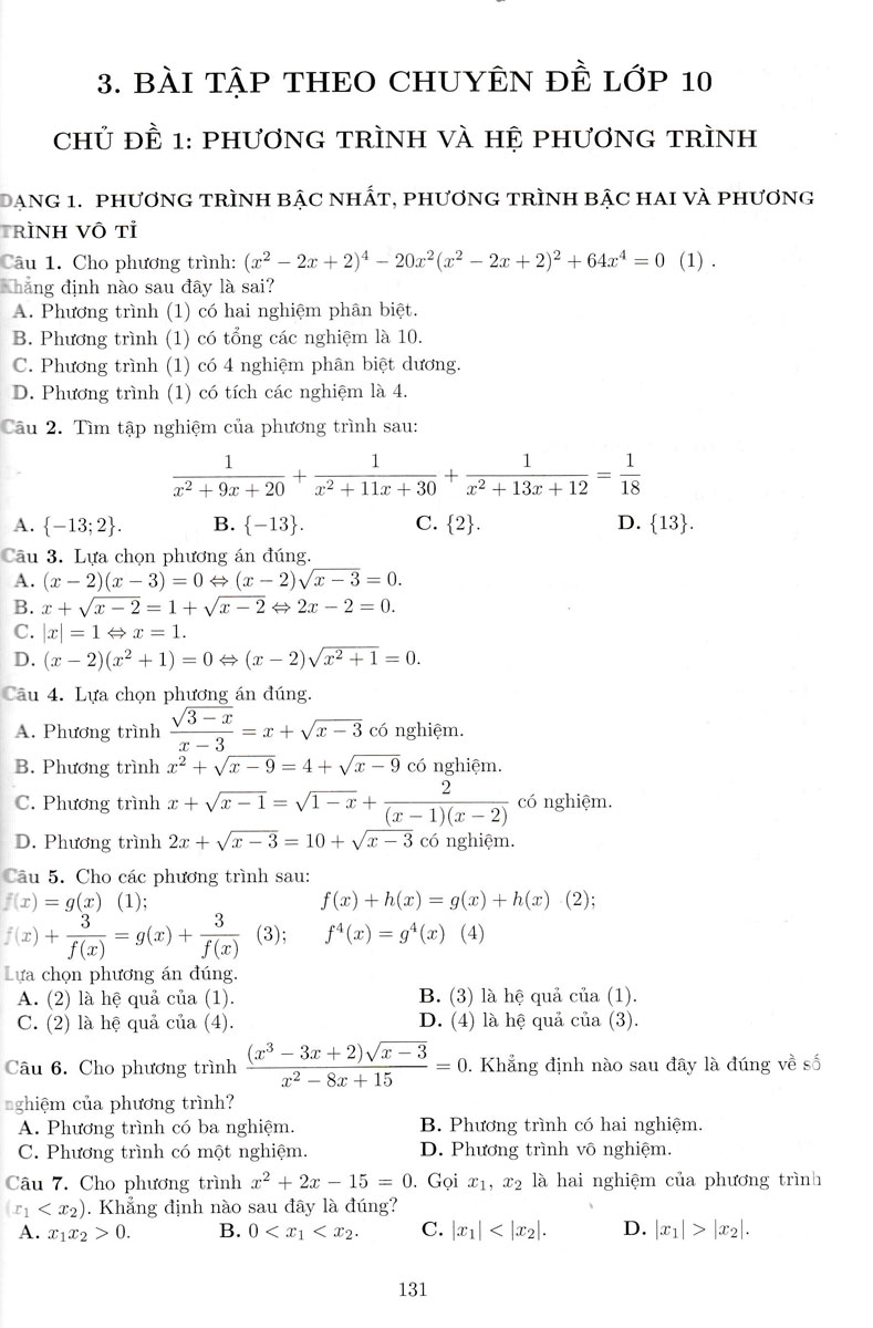 ôn luyện thi tốt nghiệp thpt năm 2024 - môn toán