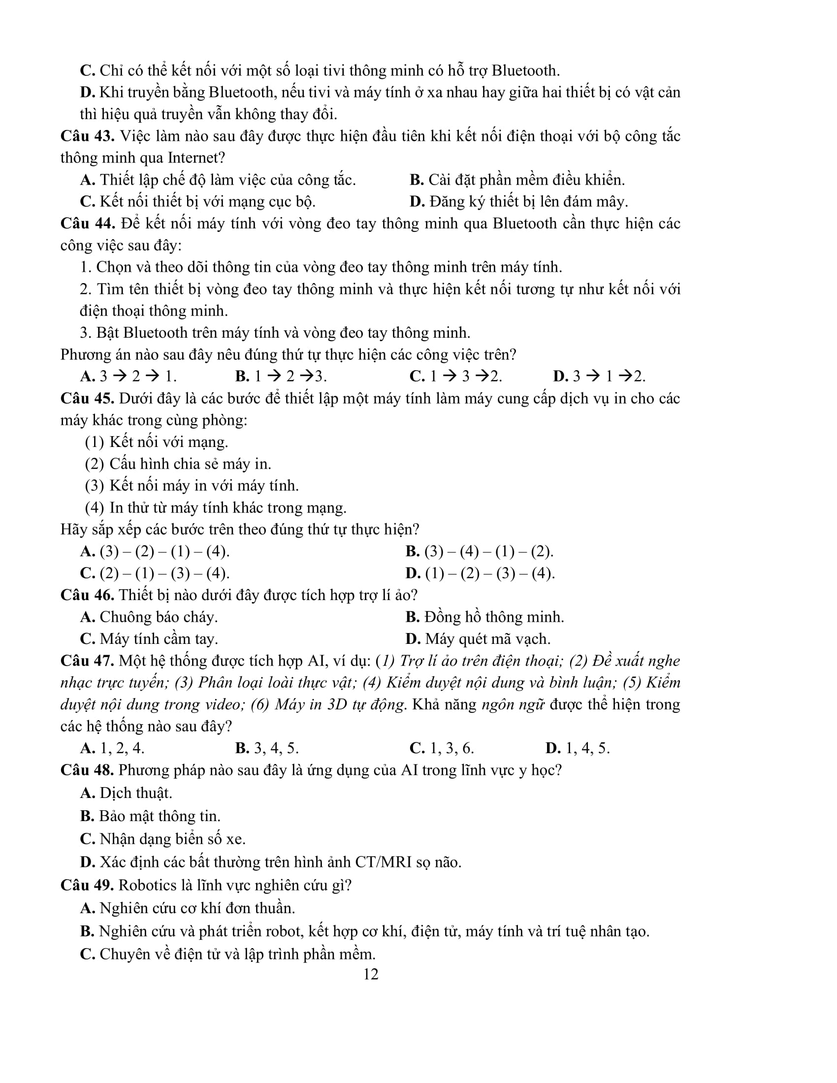 Ôn Luyện Thi Tốt Nghiệp THPT Theo Chương Trình GDPT Mới - Môn Tin Học