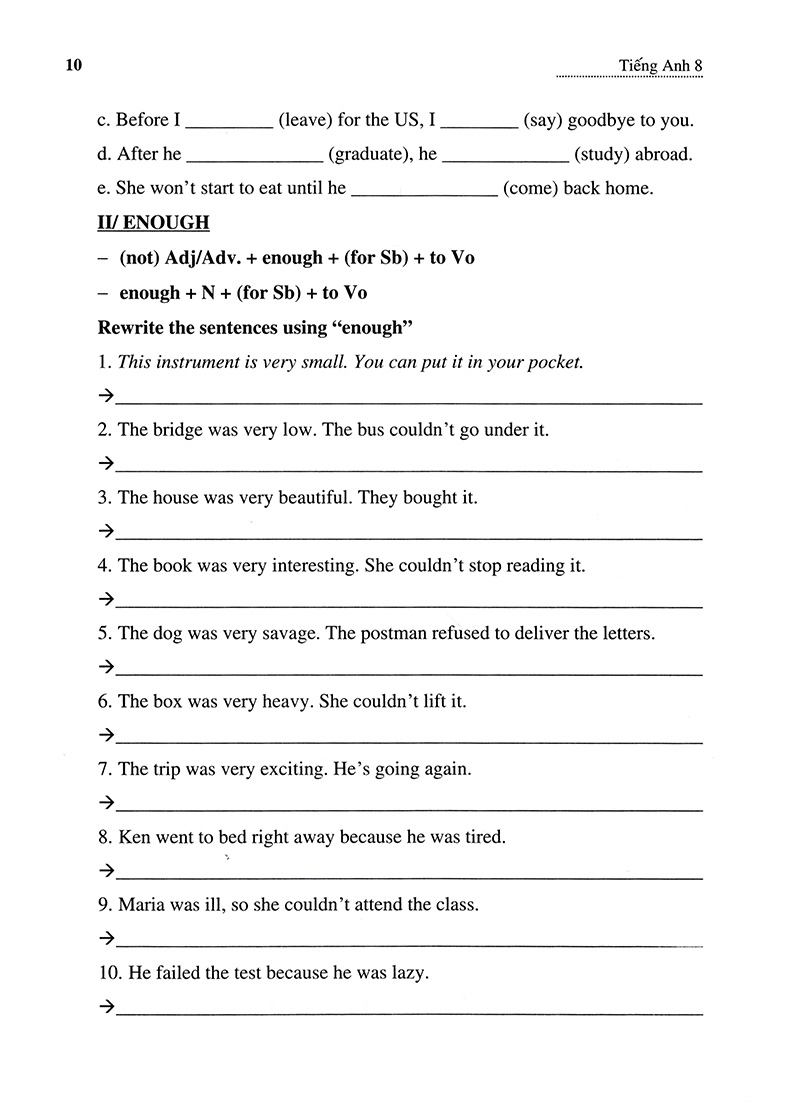 ôn luyện tiếng anh theo hướng ứng dụng thực tế - lớp 8