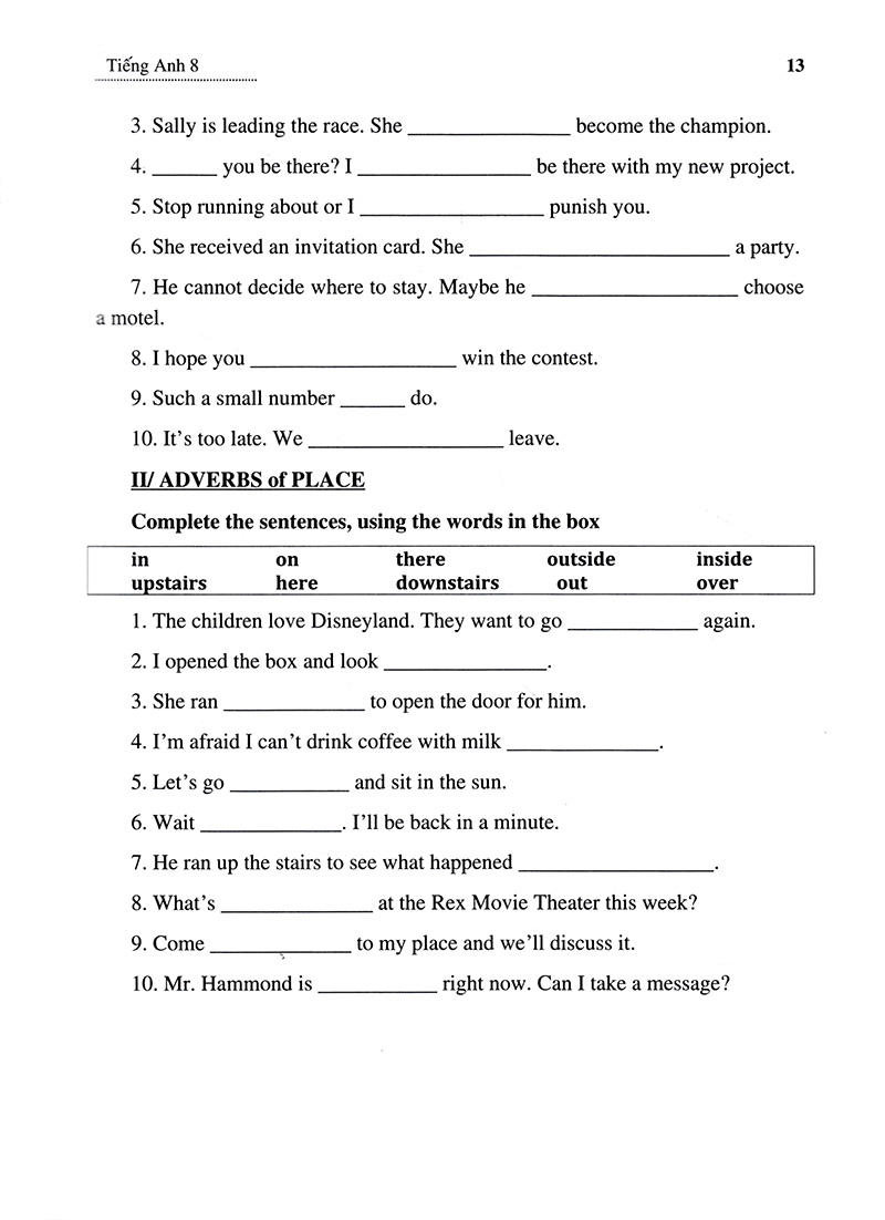 ôn luyện tiếng anh theo hướng ứng dụng thực tế - lớp 8