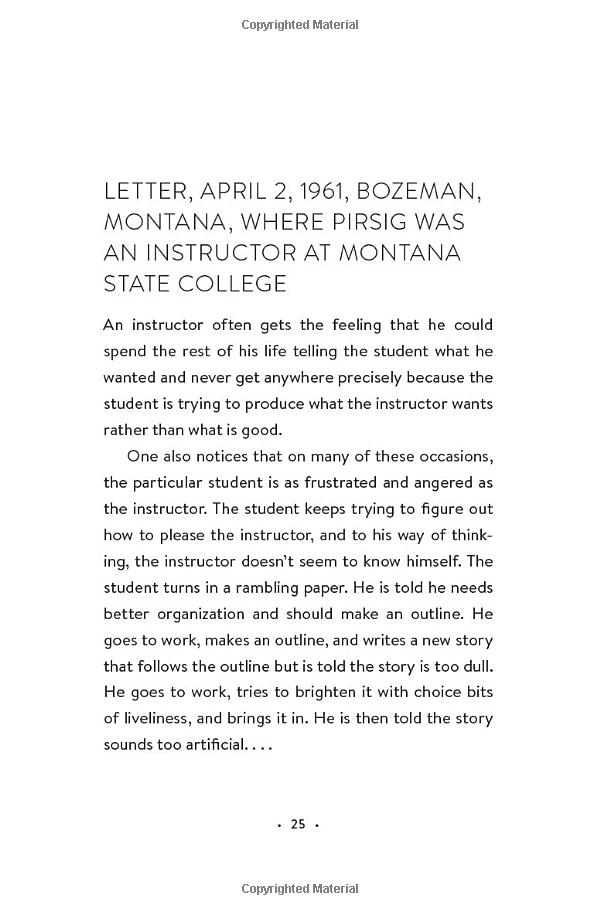 on quality: an inquiry into excellence: unpublished and selected writings