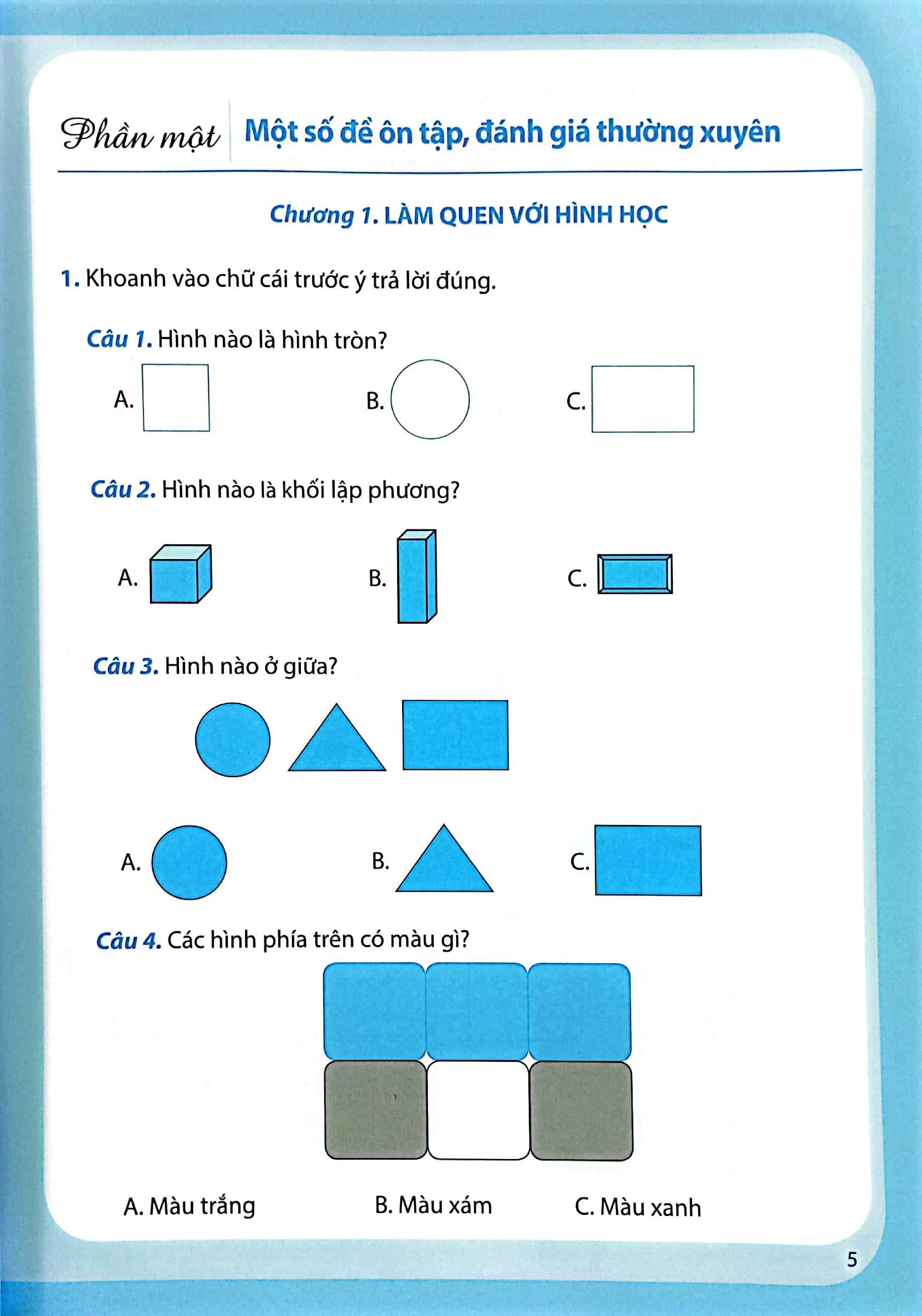 ôn tập, đánh giá định kì môn toán lớp 1 (bộ sách chân trời sáng tạo) (2023)
