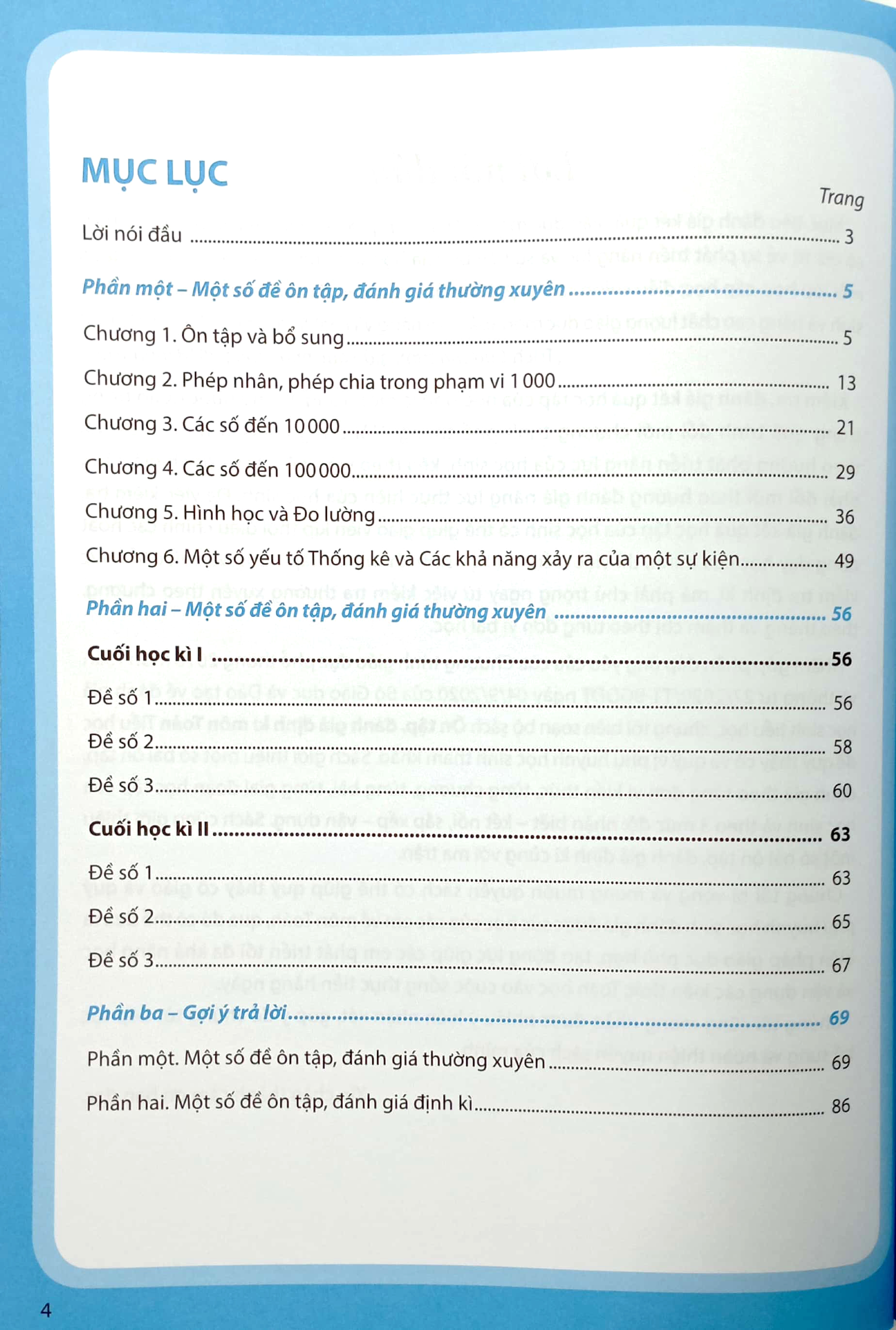 ôn tập, đánh giá định kì môn toán lớp 3 (bộ sách chân trời sáng tạo) (2022)