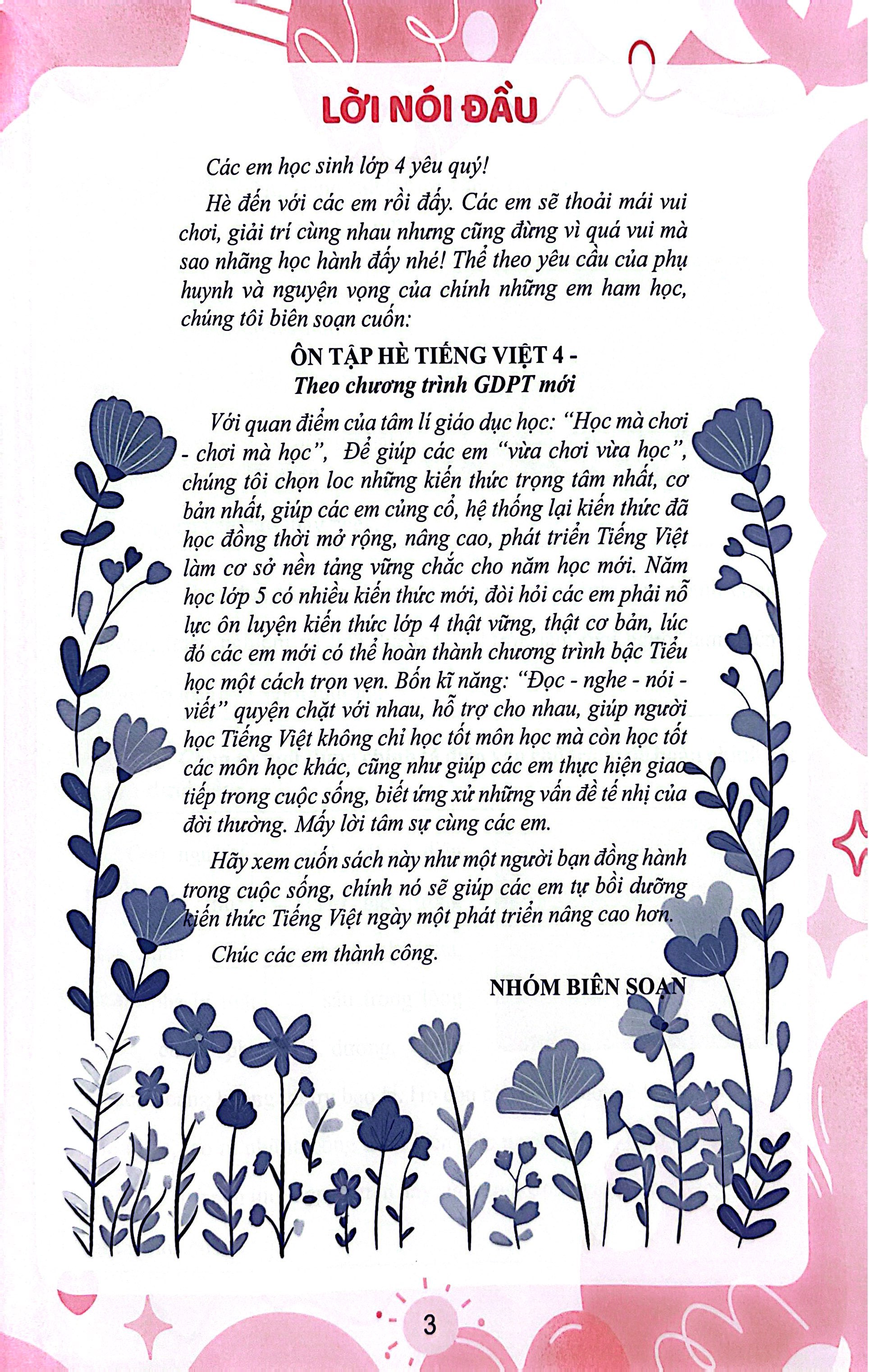 On Tap He Tieng Viet 4 Va Lam Quen Voi Chuong Trinh Co Ban Tieng Viet 5