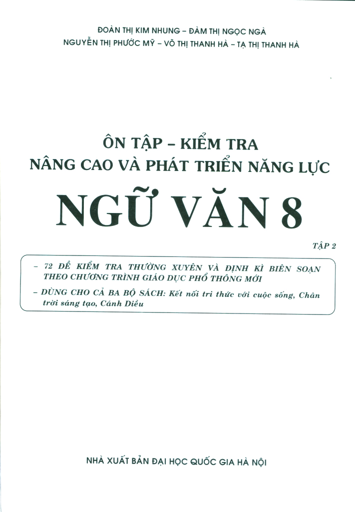 ôn tập-kiểm tra nâng cao và phát triển năng lực ngữ văn 8 - tập 2