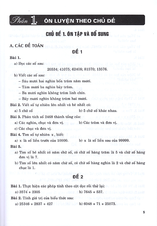 ôn tập-kiểm tra nâng cao và phát triển năng lực toán 4
