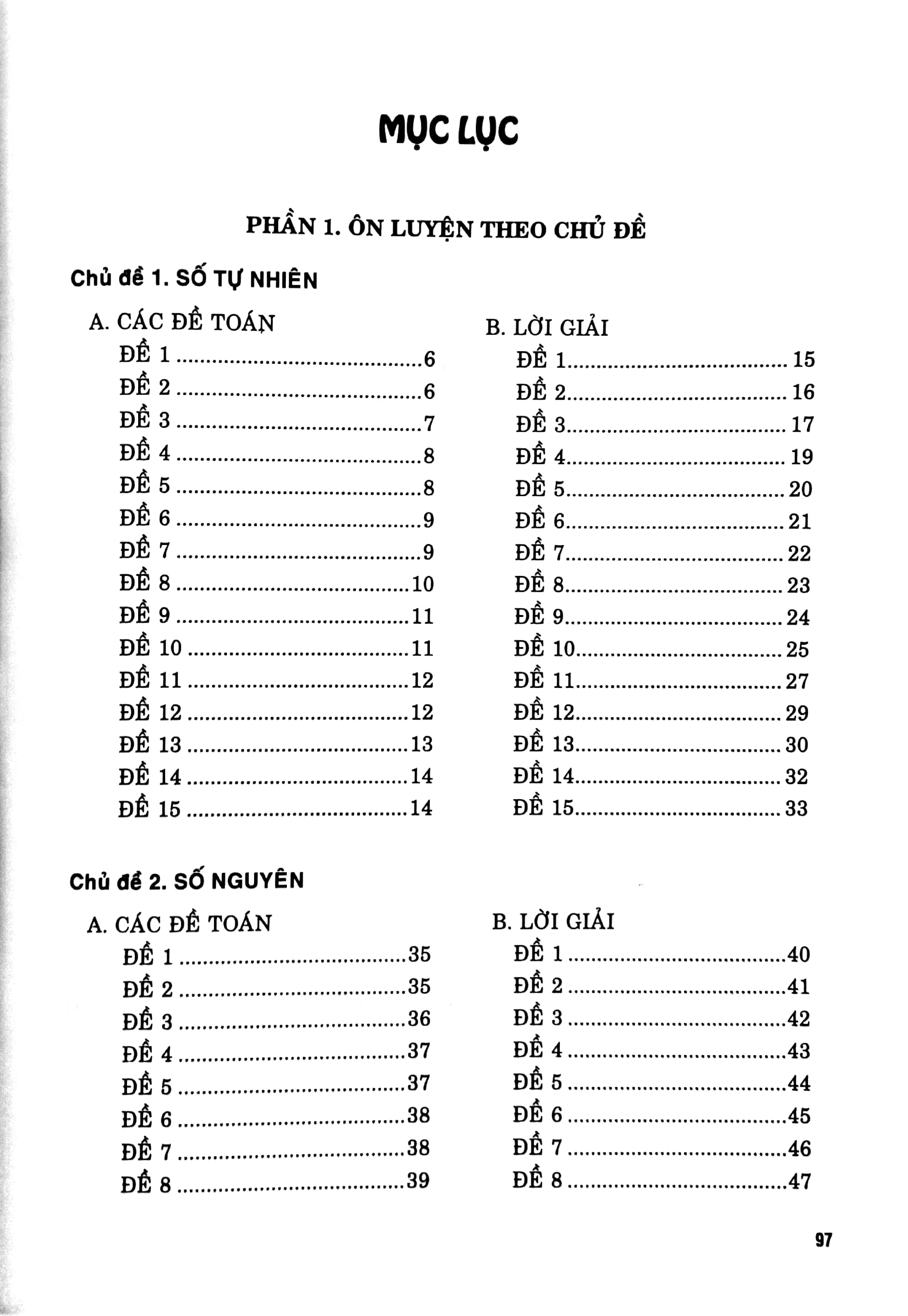 ôn tập-kiểm tra nâng cao và phát triển năng lực toán 6 - tập 1