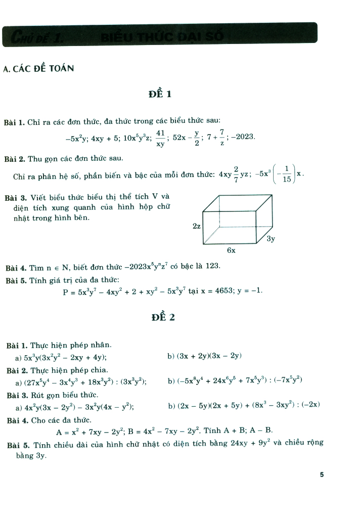 ôn tập-kiểm tra nâng cao và phát triển năng lực toán 8 - tập 1