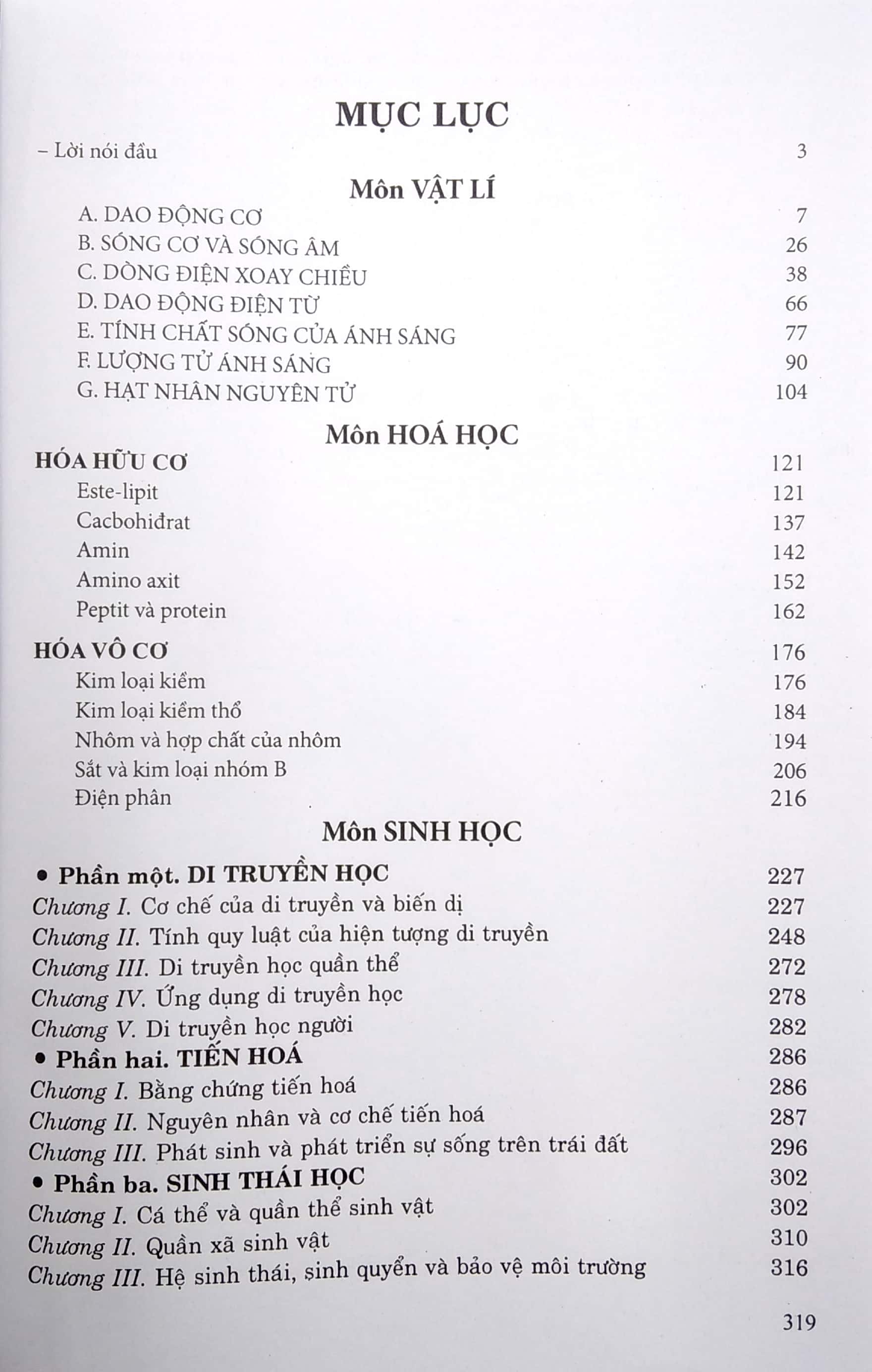 ôn tập luyện thi trắc nghiệm - thpt quốc gia 2022: vật lí - hóa học - sinh học
