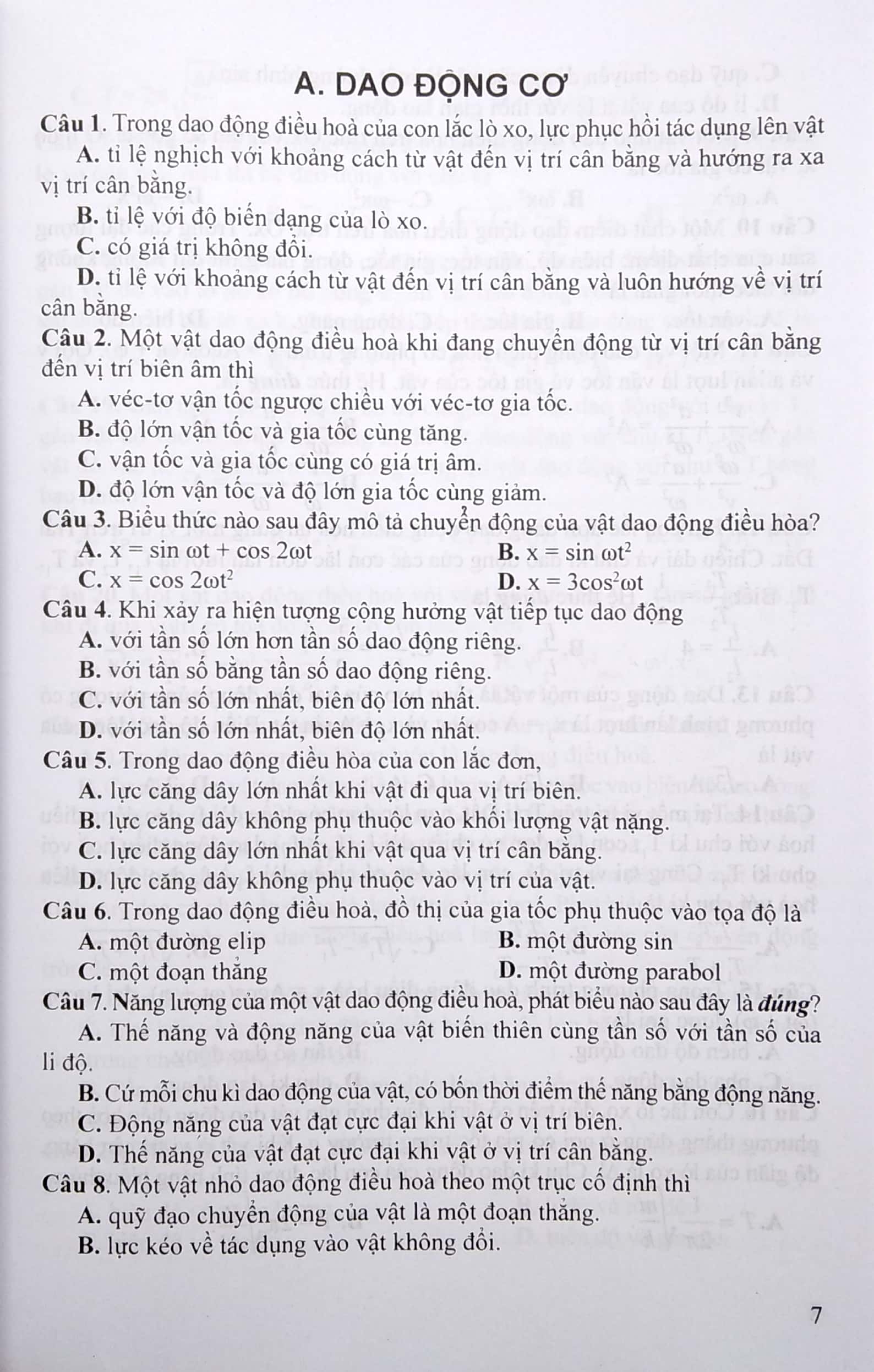 ôn tập luyện thi trắc nghiệm - thpt quốc gia 2022: vật lí - hóa học - sinh học
