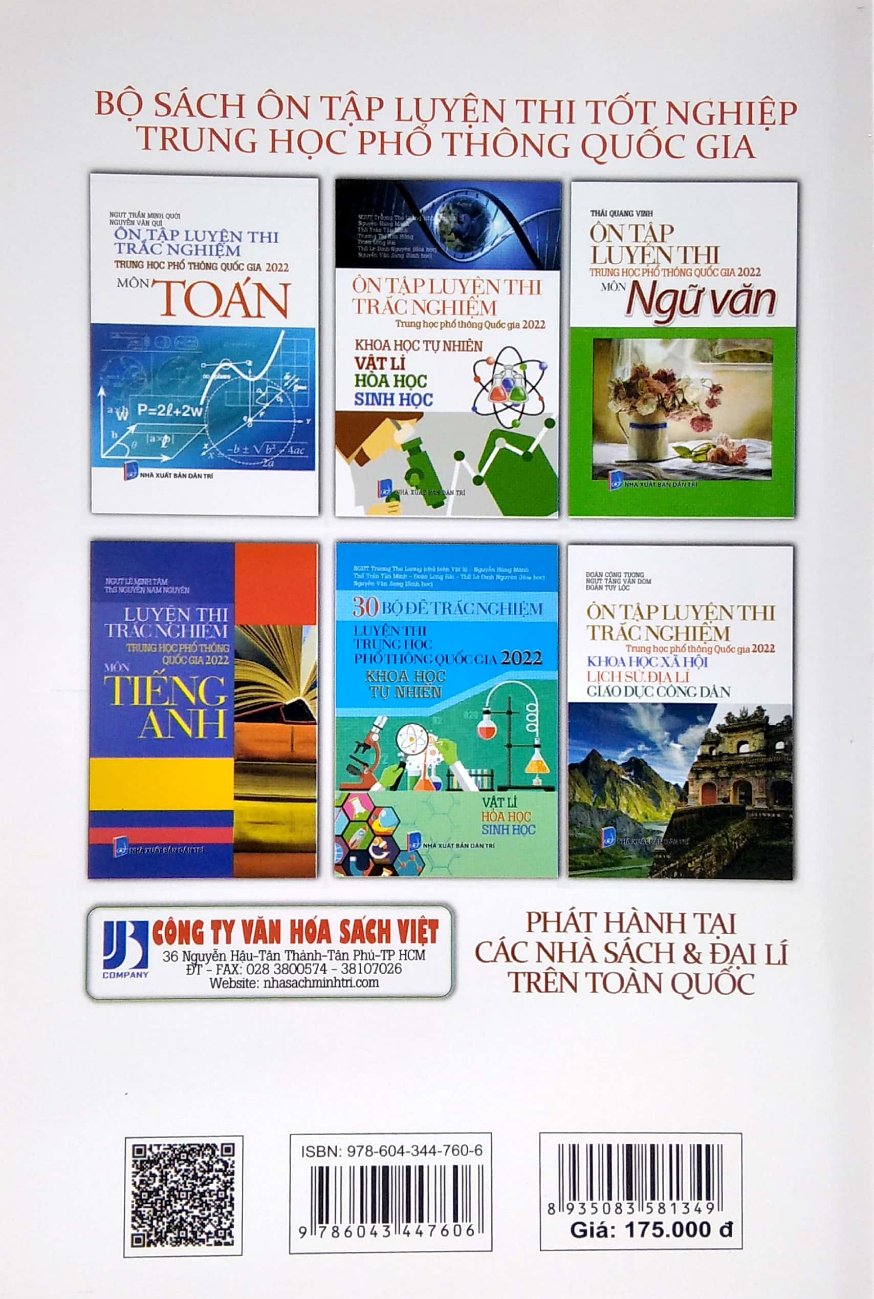ôn tập luyện thi trắc nghiệm - thpt quốc gia 2022: vật lí - hóa học - sinh học