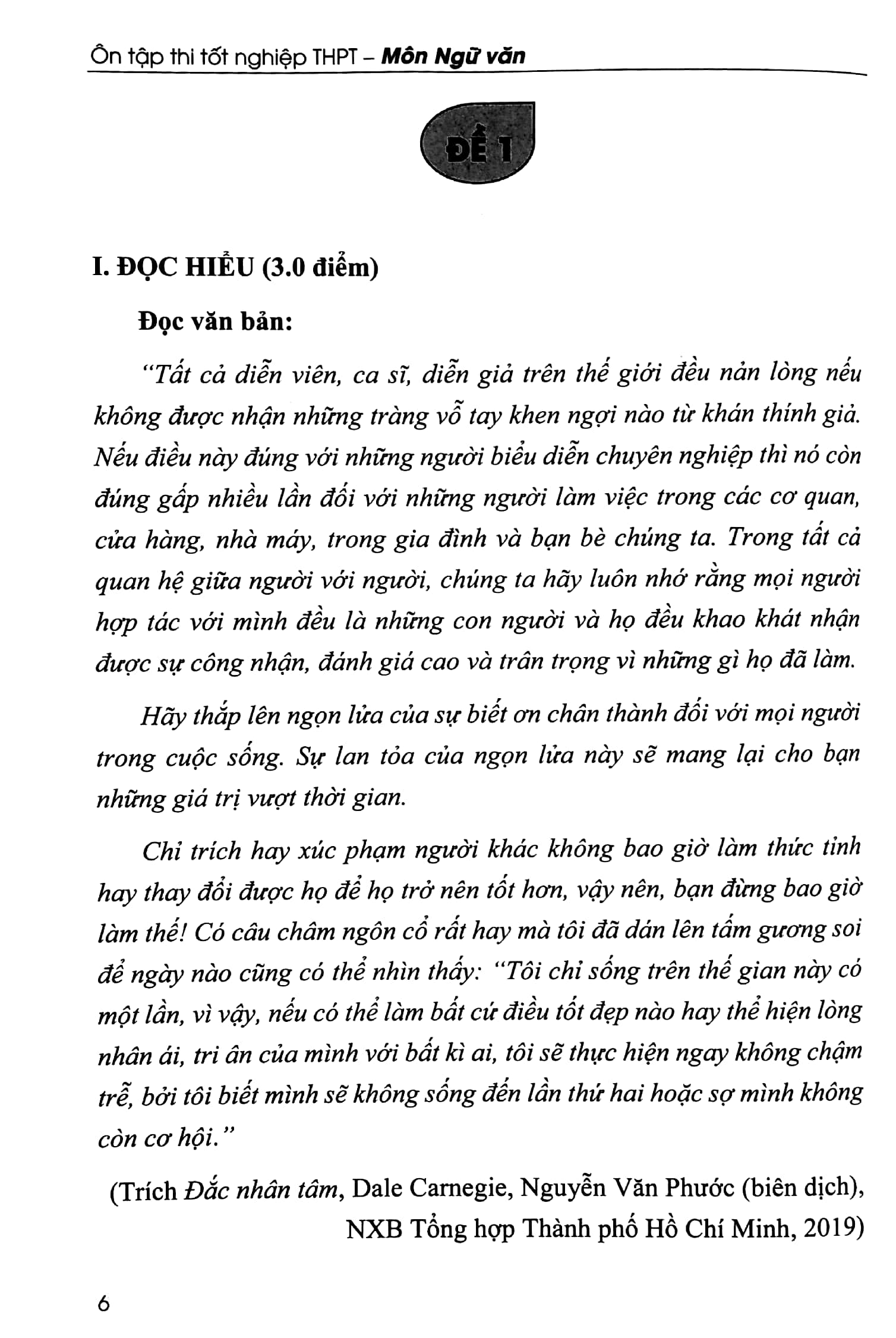 ôn tập thi tốt nghiệp thpt - môn ngữ văn