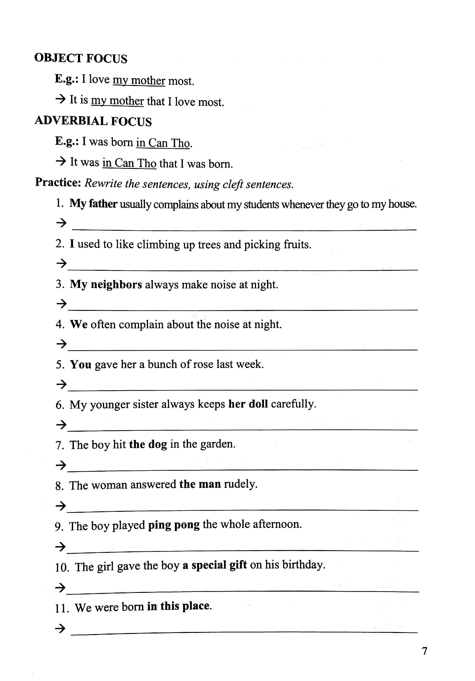 ôn tập và luyện thi vào lớp 10 và lớp chuyên môn tiếng anh