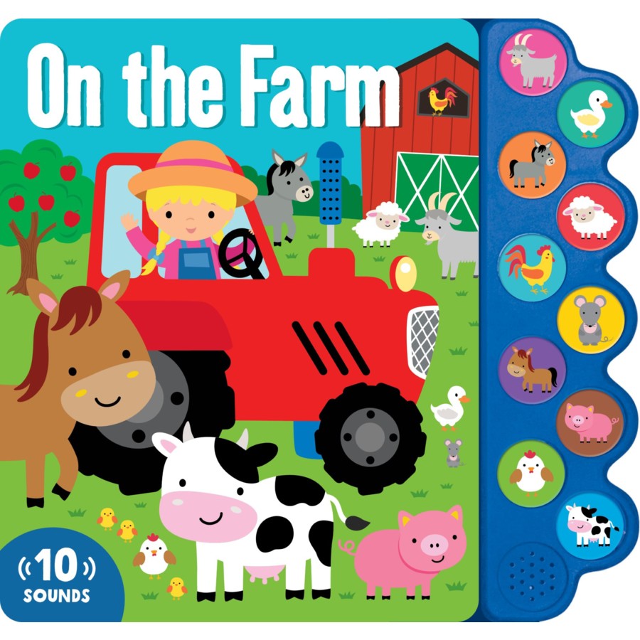 on the farm: 10-button sound book