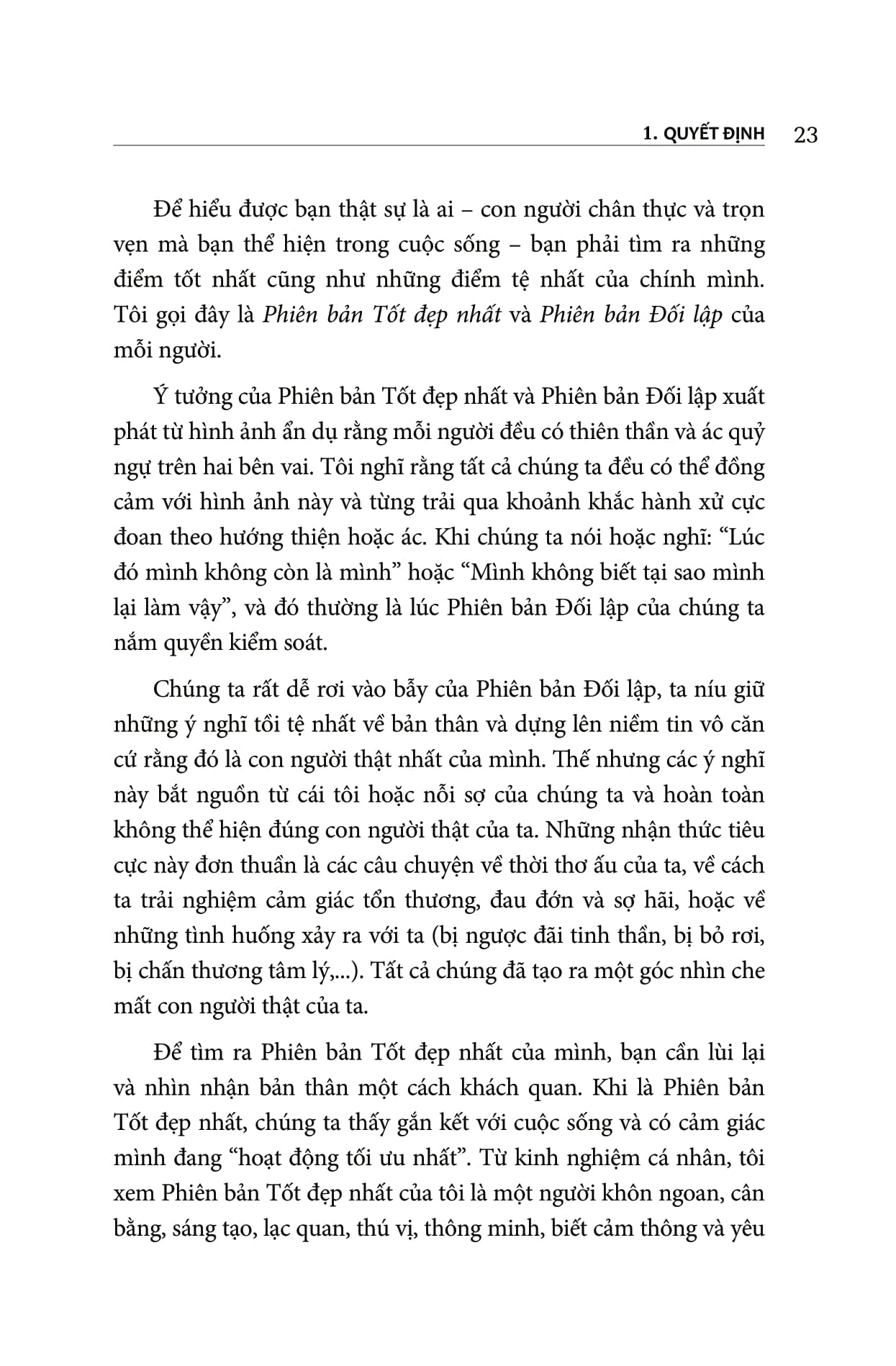 one decision - kỹ năng ra quyết định sáng suốt