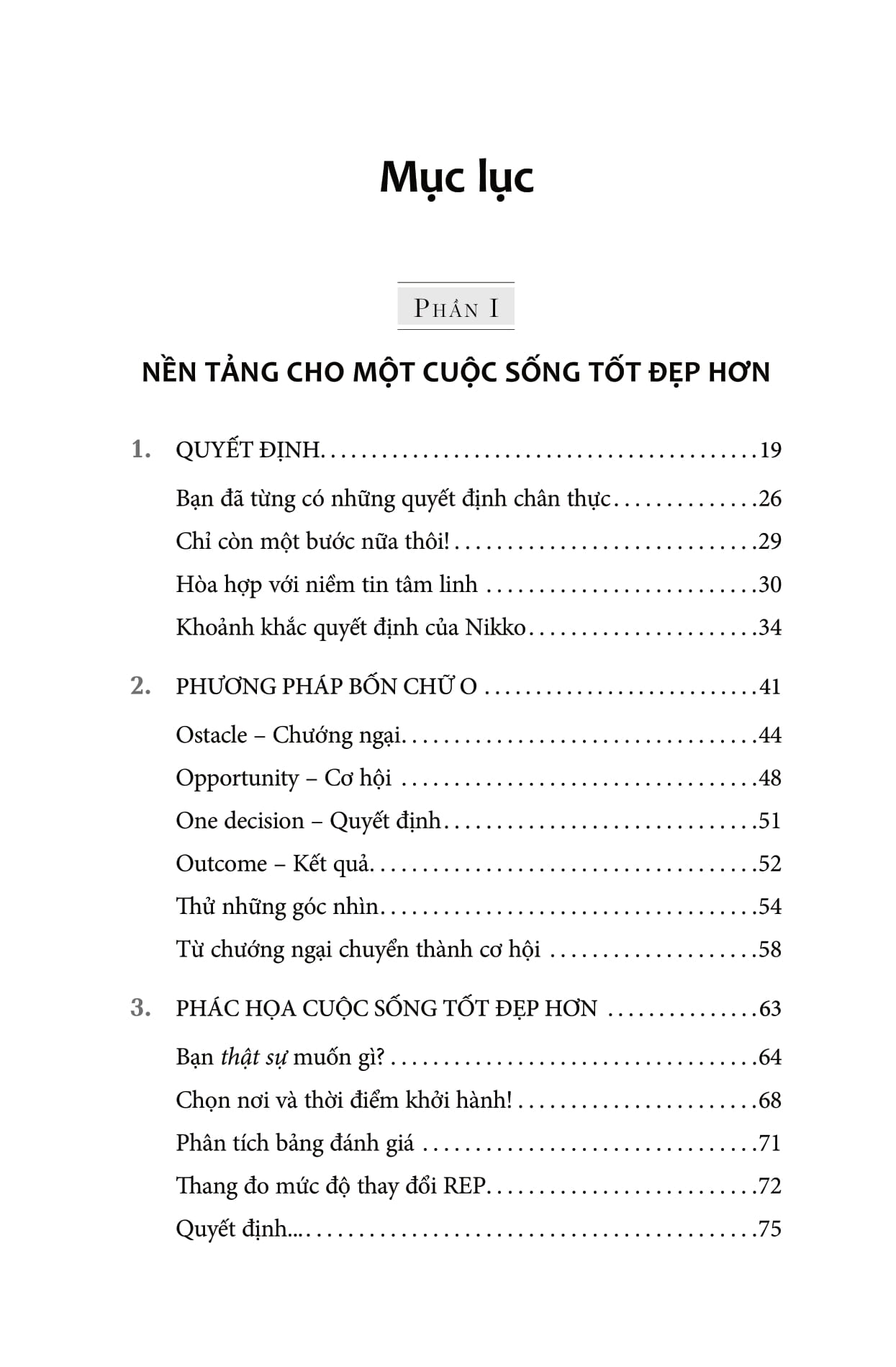 one decision - kỹ năng ra quyết định sáng suốt