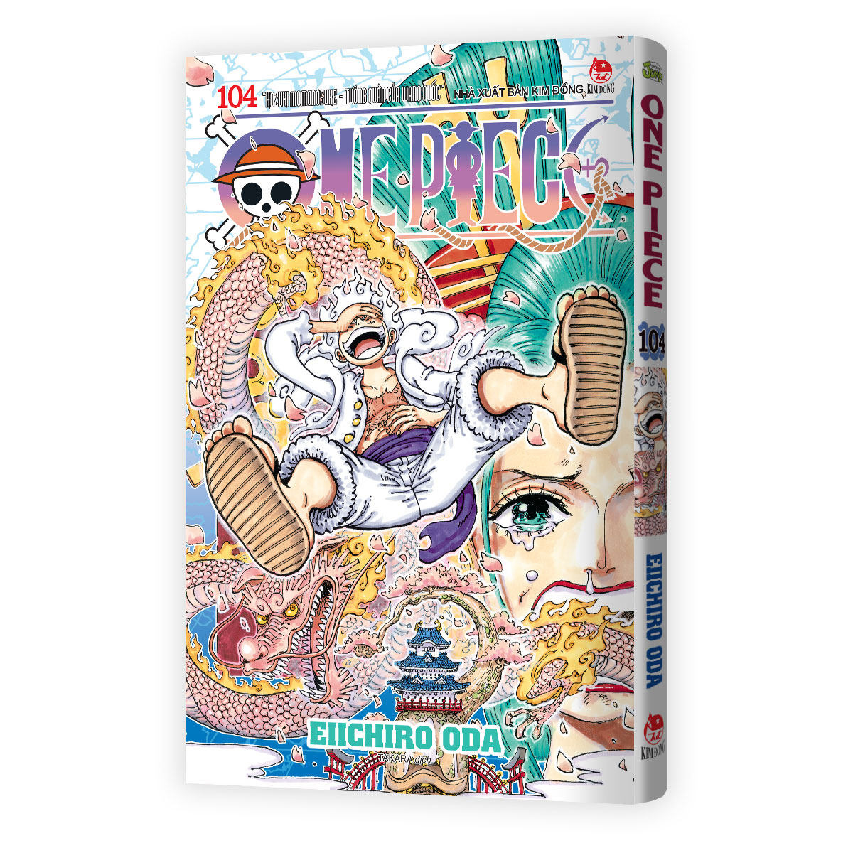 one piece - tập 104 - “kozuki momonosuke - tướng quân của wano quốc” - bản bìa áo