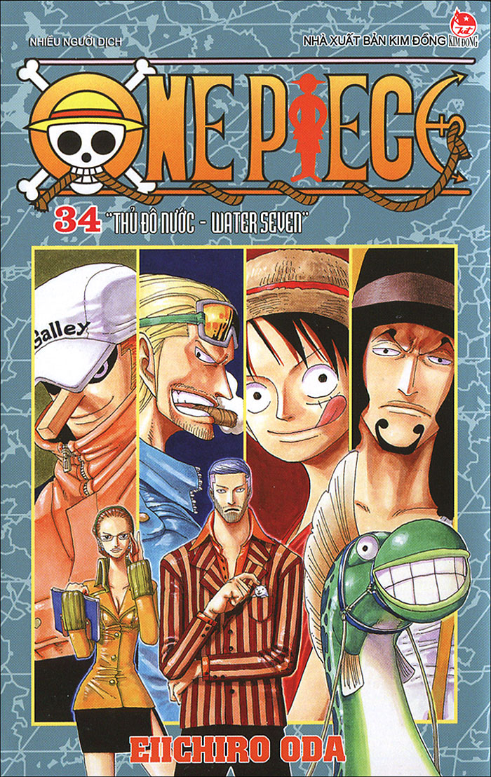one piece - tập 34 - thủ đô nước - water seven (tái bản 2025)