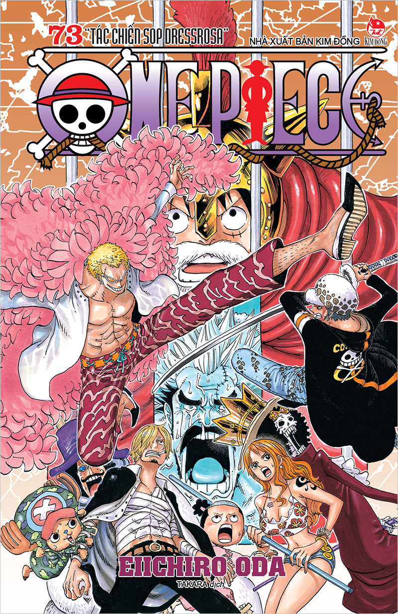 one piece - tập 73 - tác chiến sop dressrosa (tái bản 2025)