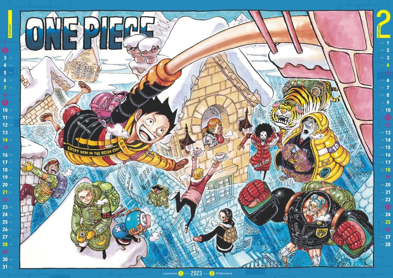 『one piece』 コミックカレンダー (大判) 2023 - one piece comic calendar 2023