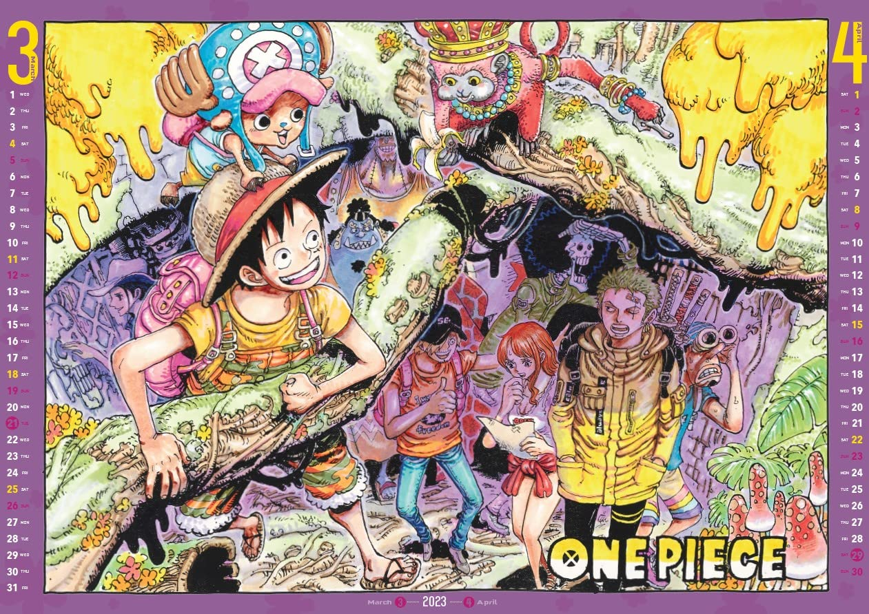 『one piece』 コミックカレンダー (大判) 2023 - one piece comic calendar 2023