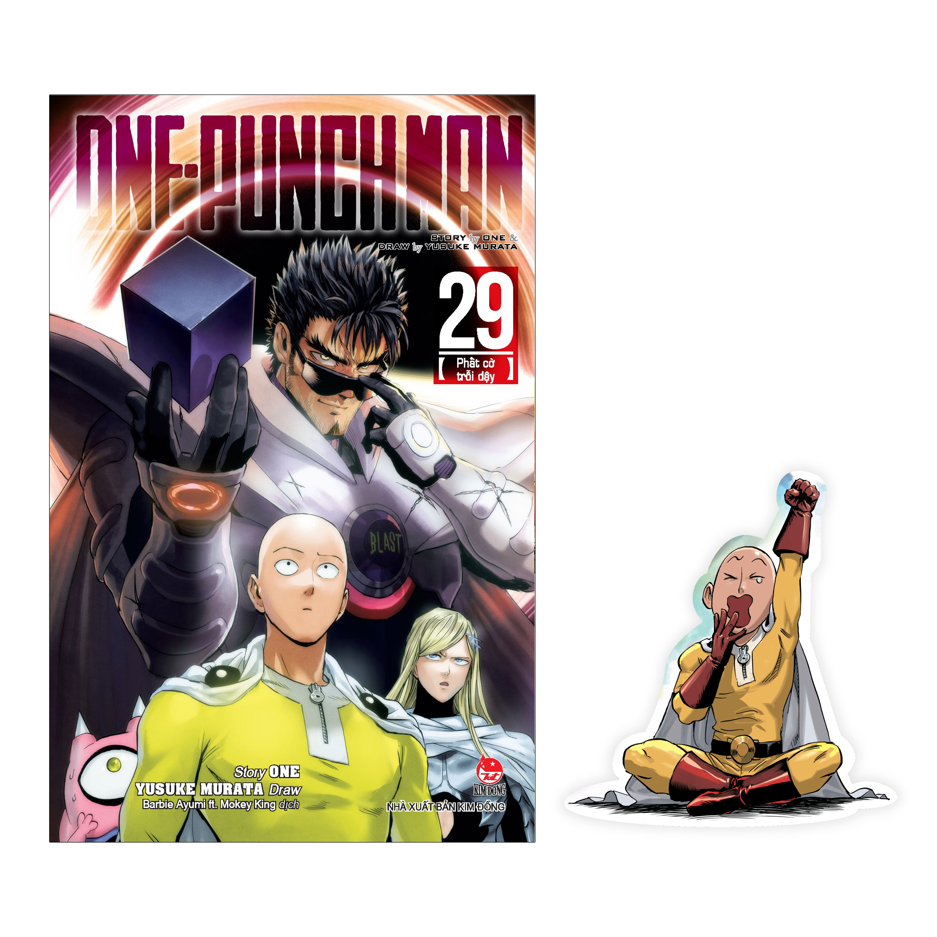 one-punch man - tập 29 - phất cờ trỗi dậy - tặng kèm bookmark