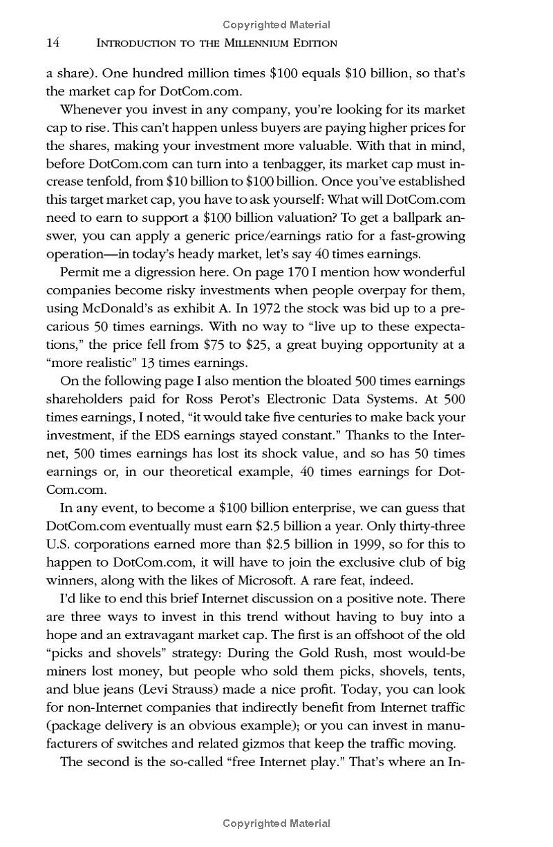 one up on wall street: how to use what you already know to make money in the market