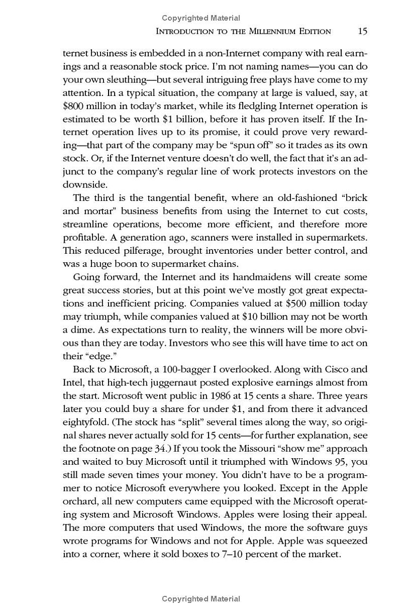 one up on wall street: how to use what you already know to make money in the market