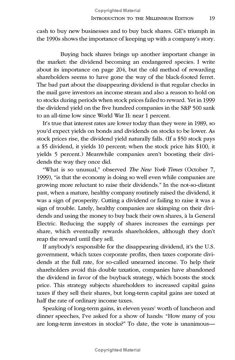 one up on wall street: how to use what you already know to make money in the market