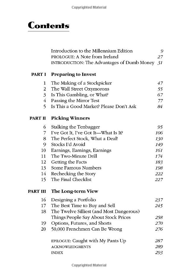 one up on wall street: how to use what you already know to make money in the market