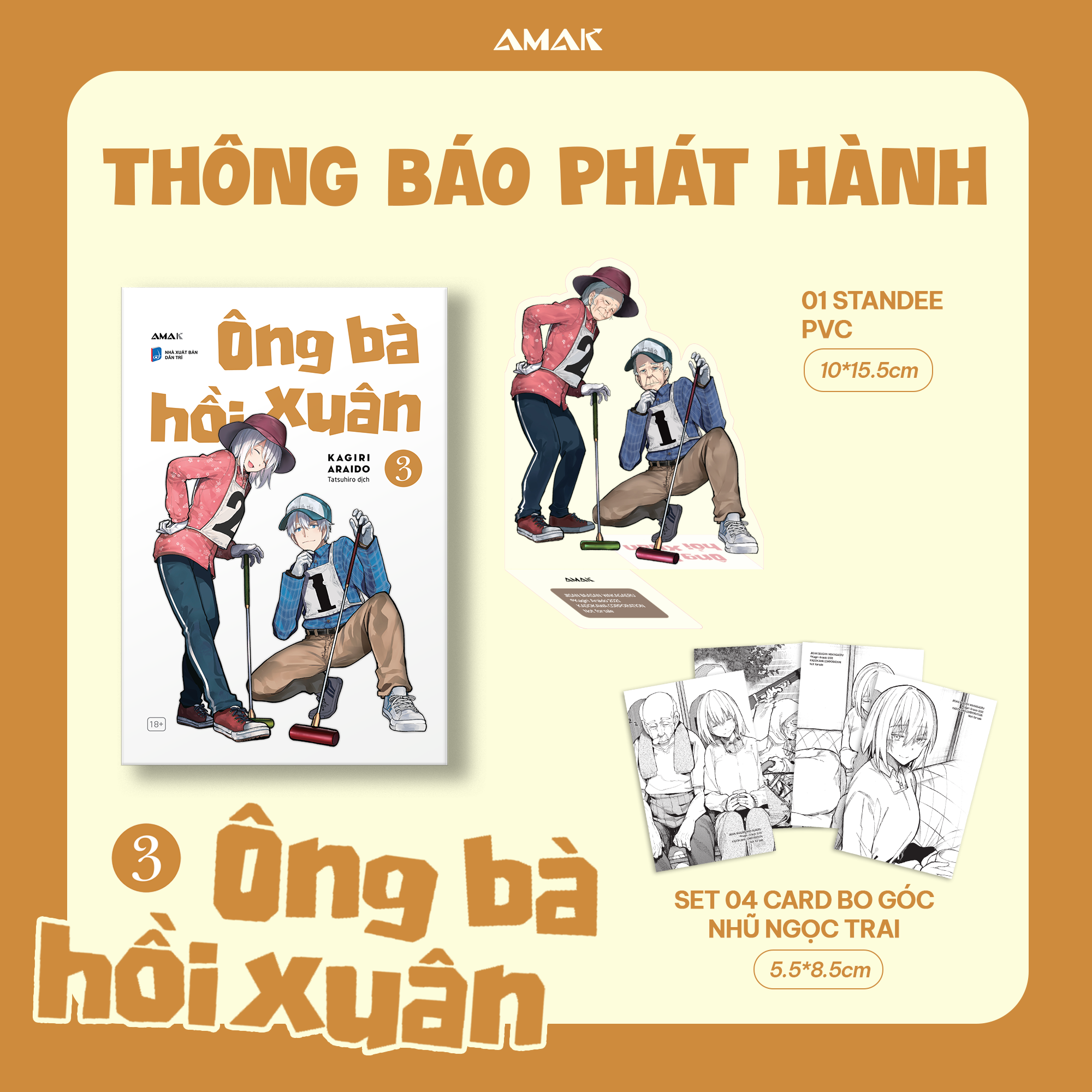 ông bà hồi xuân - tập 3 - tặng kèm standee pvc + set 4 card bo góc nhũ ánh trai