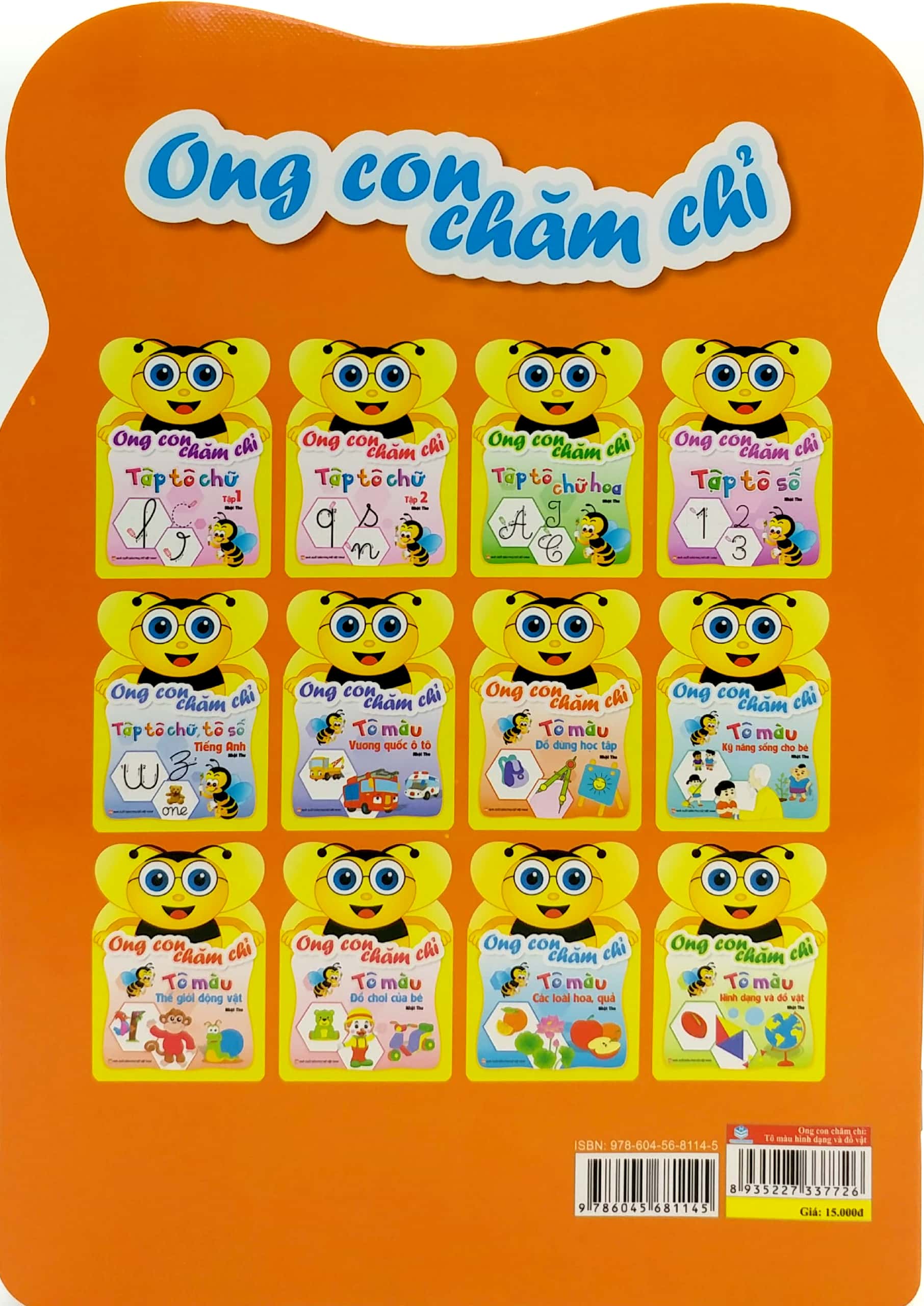 ong con chăm chỉ - tô màu hình dạng và đồ vật