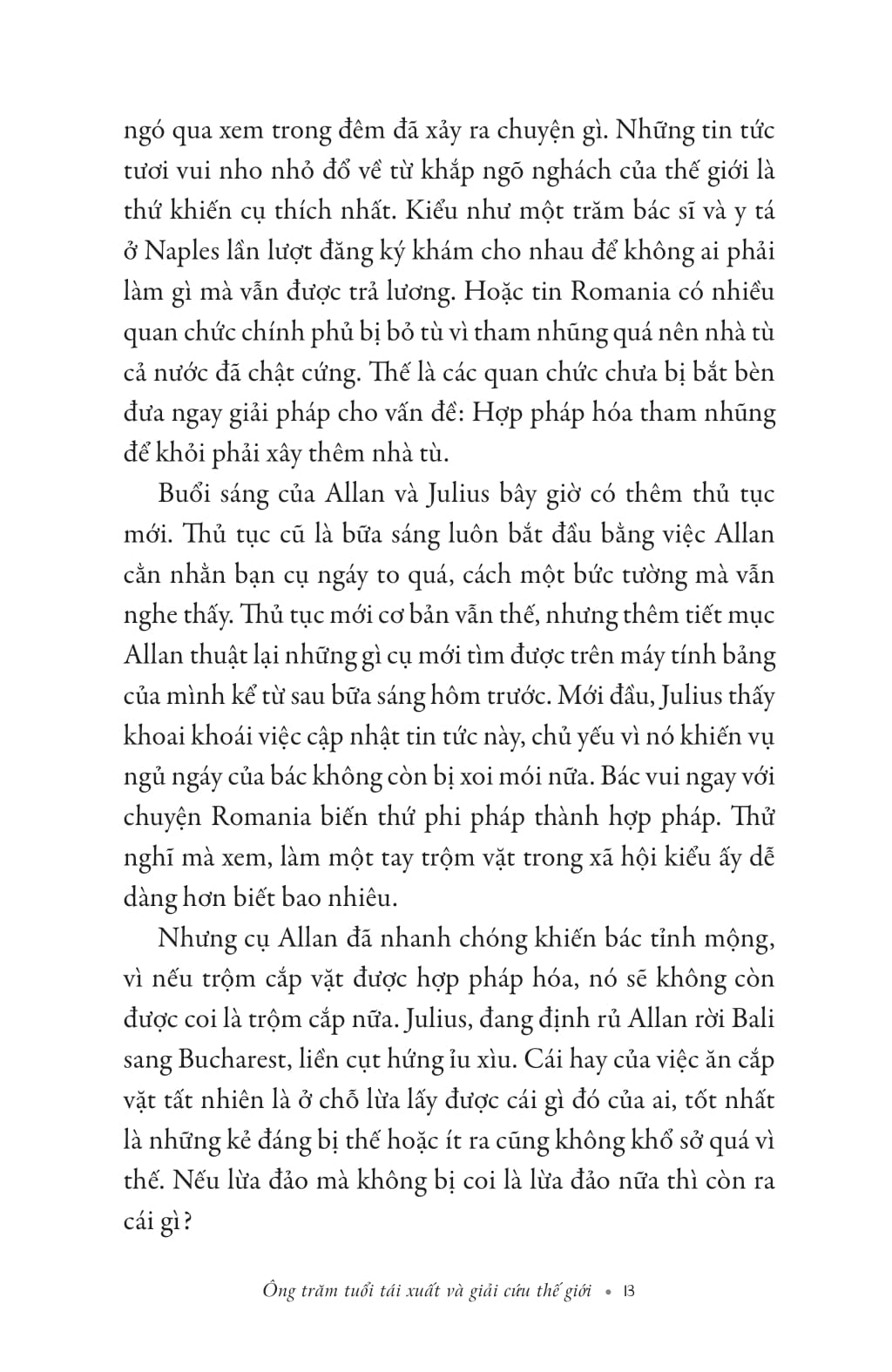 ông trăm tuổi tái xuất và giải cứu thế giới
