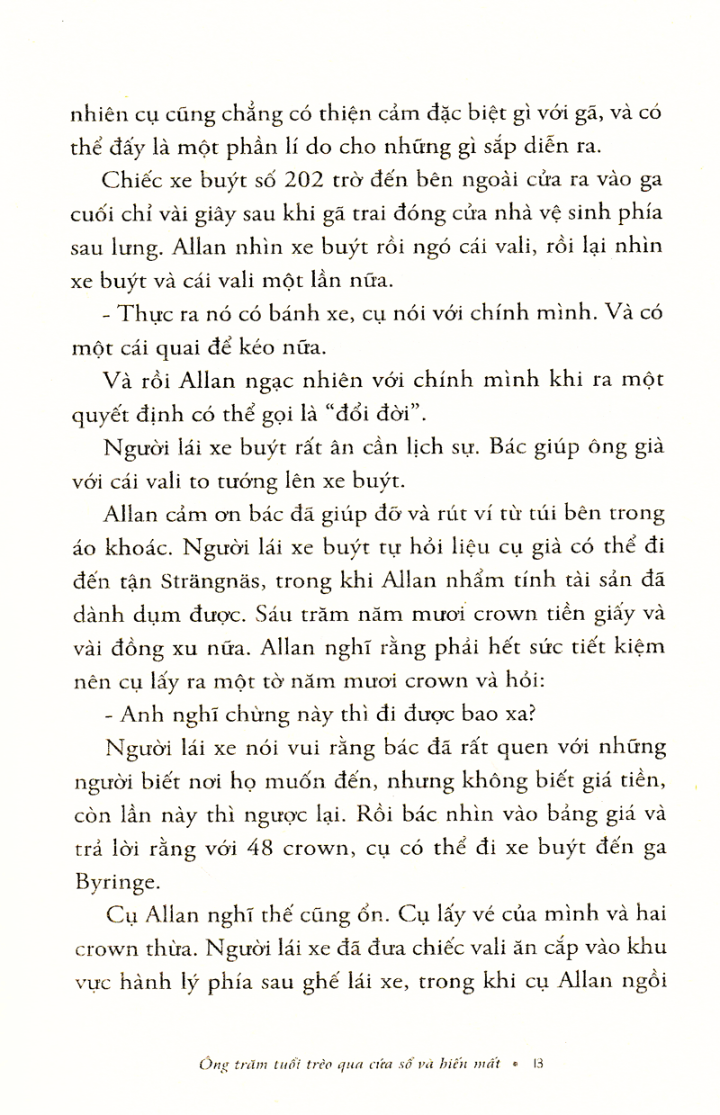 ông trăm tuổi trèo qua cửa số và biến mất (tái bản 2023)