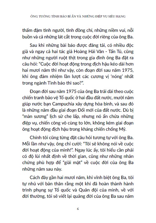 ông tướng tình báo bí ẩn và những điệp vụ siêu hạng