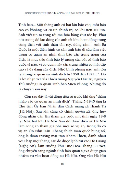 ông tướng tình báo bí ẩn và những điệp vụ siêu hạng