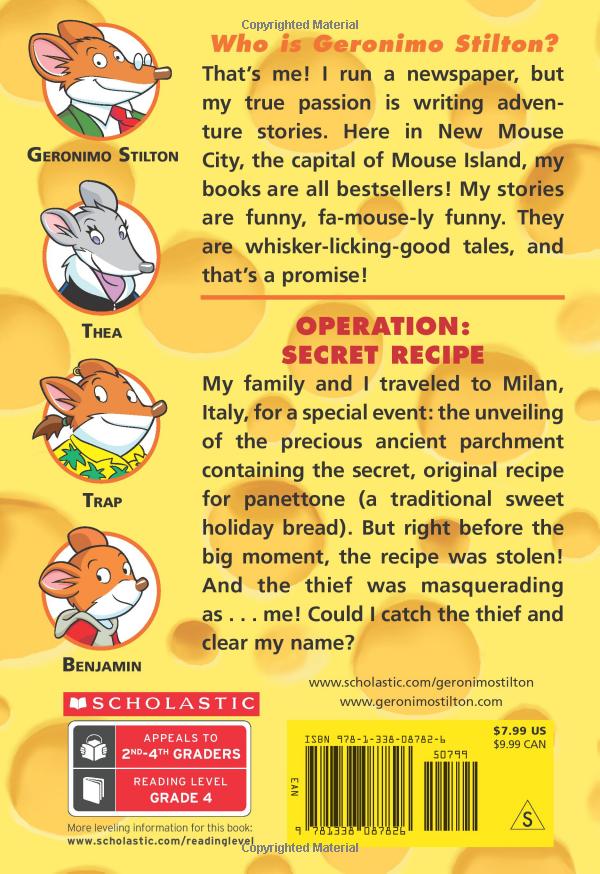 operation: secret recipe (geronimo stilton #66), volume 66